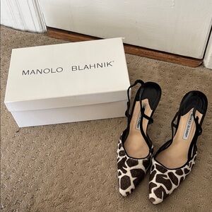 Manolo Blahnik Pony Skin Pumps